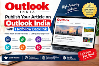 publish your article on outlook india with a permanent nofollow backlink