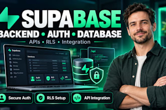 be your supabase developer for backend database auth and API