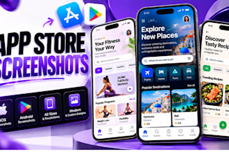 app store and play store screenshots, aso, app UI design, app conversion