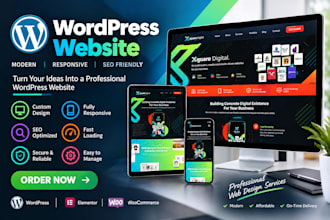 develop a fully responsive wordpress site for your business