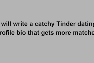 write a catchy tinder dating profile bio that gets more matches