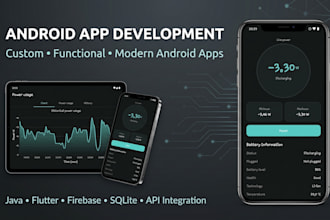 develop a flutter android app with firebase backend