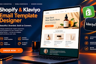 design a professional klaviyo shopify newsletter