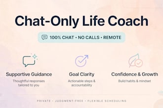 be your life and relationship coach with daily chat