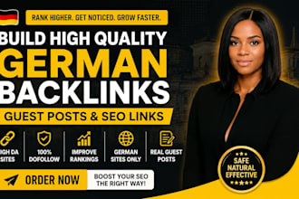 build high quality german backlinks, guest posts and SEO links dofollow baclink