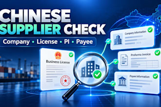 cross check your chinese supplier company and payment details
