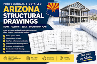 design arizona structural beam column slab and foundation plan