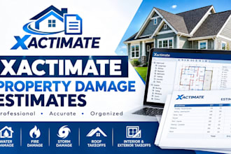 create professional xactimate, estimate property takeoffs and insurace claims