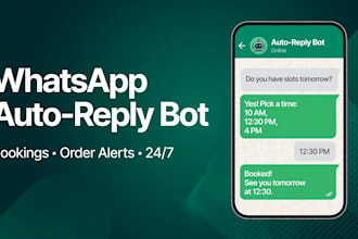 build a whatsapp auto reply bot and order alert system for your business