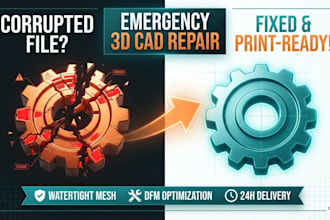 instantly fix your broken stl file and make it watertight for 3d printing