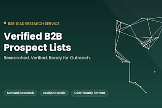 targeted b2b prospect list with verified business contacts