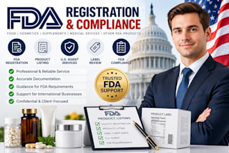 fda registration and compliances fda us agent fda product listing label review