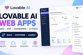 fix,develop lovable ai web apps, saas mvp, and bolt, supabase, replit