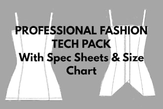 design a factory ready fashion tech pack