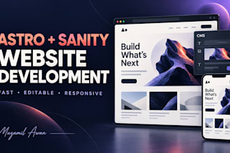 build a fast astro website with an editable sanity cms