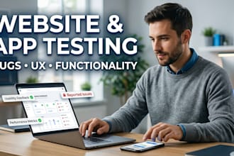 test your website or app and provide detailed feedback