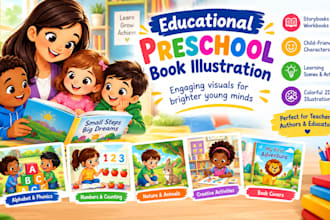 illustrate educational preschool books for teachers with engaging visuals
