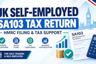 prepare and file your uk self employed tax return sa103