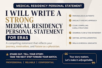 proofread, edit, publish personal statement for university applications