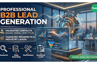 provide b2b lead generation linkedin leads and targeted verified email lists