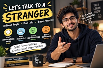 be your friendly listener and talk to you about anything