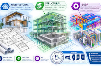 architect structural engineer mep engineering in ma il in az USA