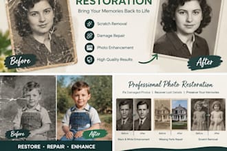 restore old photos and repair damaged images