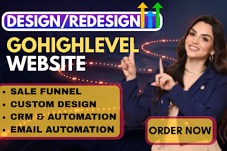 ghl design, sales funnels, landing pages, and automated sequences