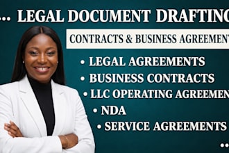 draft legal agreement contract llc operating agreement service agreement, ndas