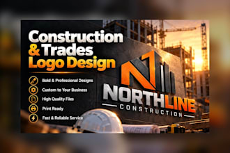 design a bold construction and trades logo
