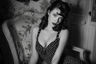 pin up girl and pin up girl