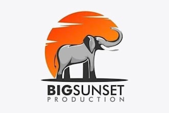create  high  quality  fine  elephant  logo design  for  your  brand