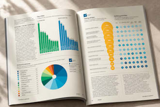 design professional infographics and data visualization