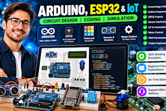 program arduino and esp32 with tinkercad circuit design and simulation