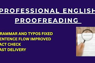 proofread english articles and blog posts