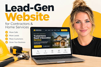 build a lead generating squarespace website for contractors and home service