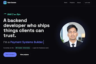 design and develop a custom e commerce website or portfolio