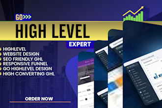 design a high converting ghl website and responsive funnel