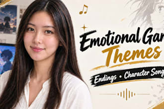 write and sing emotional game ending and character theme songs