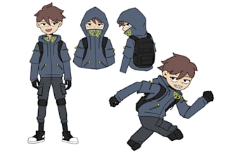 draw custom chibi anime character design, avatar, and icons