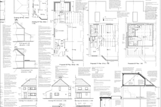uk building regulation construction drawings and planning permission drawings