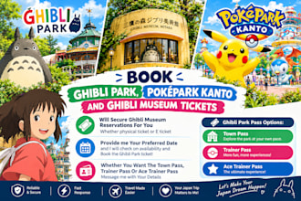 book ghibli museum, ghibli park and pokepark kanto tickets