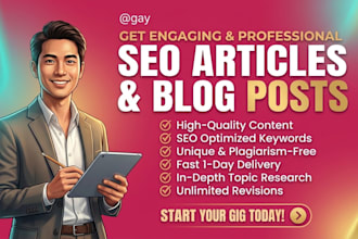 write engaging SEO blog posts and articles