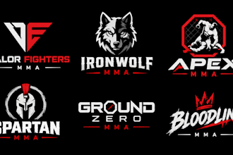 design a professional mixed martial arts, fighting, combat sports, gym  MMA logo