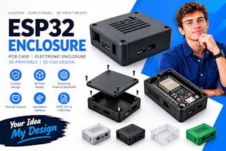 design professional pcb  enclosures electronic housings and 3d cad model