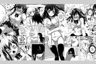 draw anime manga comic book illustration nsfw manga pages webtoon manga artist