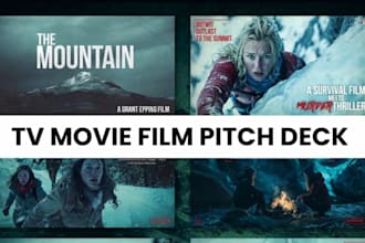 design film pitch deck presentation film movie, TV powerpoint pitch deck epk