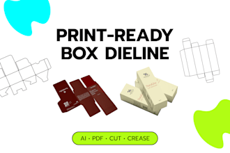 do a print ready dieline for your folding carton box