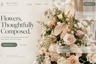build wix wedding florist website wix bridal bouquet event floral studio website