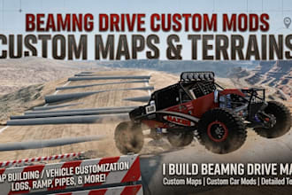 custom beamng drive mods, custom map, beamng map